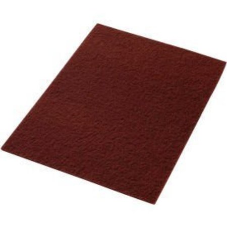 AMERICO Global Industrial„¢ 14" x 20" EcoPrep "EPP" Chemical Free Stripping Pad, Maroon, 10 Per Case 42071420